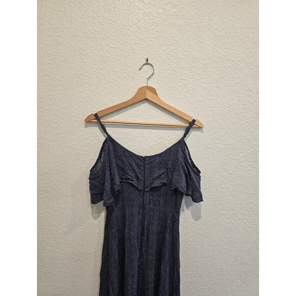 Rewind dark blue dress maxi szSmall boho over the shoulder - Picture 2 of 4